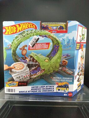 Hot Wheels City Gator Loop Attack Playset With Vehicle